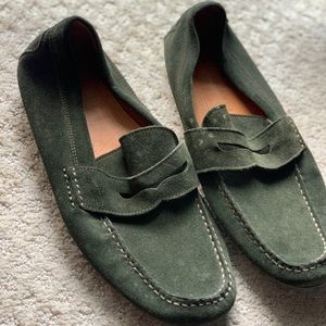 Hunter Green Suede Loafer
